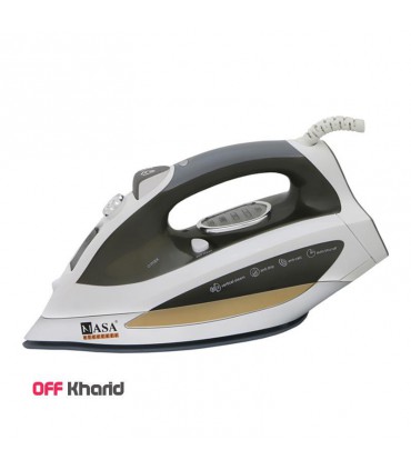 اتو بخار دستی سرامیکی 2200 وات و 300 سی سی ناسا الکتریک مدل NASA electric NS-402