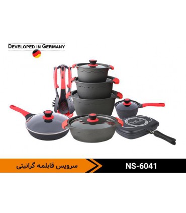 سرویس قابلمه گرانیتی 22 پارچه ناسا الکتریک NASA electric NS-6041