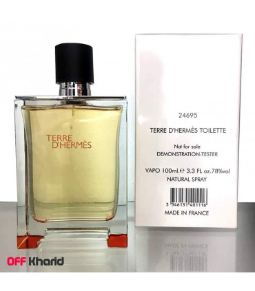 تستر ادو تویلت مردانه هرمس مدل Terre D'Hermes حجم 100 میلی لیتر