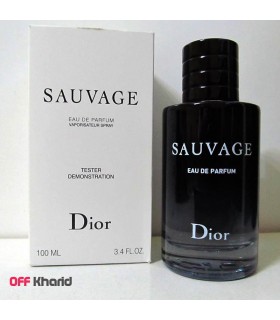 تستر ادو پرفیوم مردانه دیور ساواج (ساواژ) Dior Sauvage حجم 100 میلی لیتر تستر ادو پرفیوم مردانه دیور ساواج (ساواژ) Dior Sauvage حجم 100 میلی لیتر