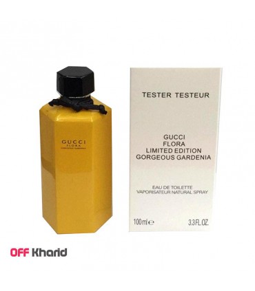 تستر ادو تویلت زنانه گوچی فلورا مدل Gucci Flora Gorgeous Gardenia Limited Edition