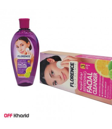 تونیک پاک کننده آرایش صورت فلورنس Florence با عصاره لیمو حجم 200 میلی لیتر