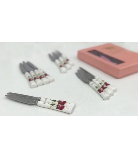 ست کارد میوه خوری دسته سرامیکی مارک MGS