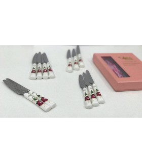 ست کارد میوه خوری دسته سرامیکی مارک MGS