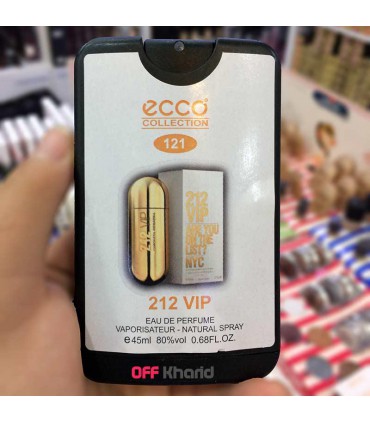 عطر جیبی مردانه اکو مدل Carolina Herrera 212 VIP حجم 45 میل