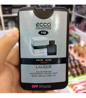 عطر جیبی مردانه اکو لالیک مدل Encre Noire Sport حجم 45 میل