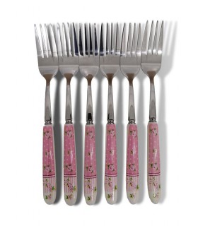 قاشق و چنگال دسته سرامیکی طرح آنجل قاشق و چنگال دسته سرامیکی طرح آنجل