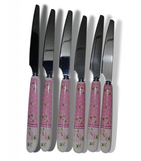 کارد و چنگال دسته سرامیکی طرح آنجل کارد و چنگال دسته سرامیکی طرح آنجل