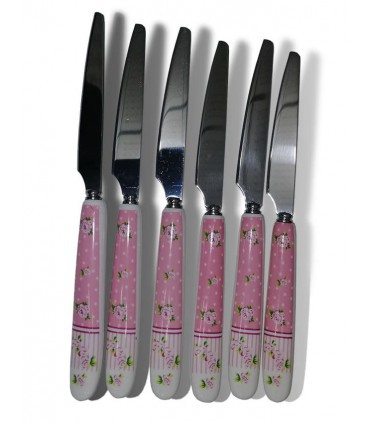 کارد و چنگال دسته سرامیکی طرح آنجل