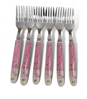 کارد و چنگال دسته سرامیکی طرح آنجل کارد و چنگال دسته سرامیکی طرح آنجل