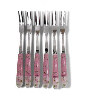 چنگال زیتون خوری دسته سرامیکی طرح آنجل چنگال زیتون خوری دسته سرامیکی طرح آنجل