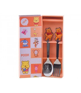 ست قاشق و چنگال کودک مدل پو ست قاشق و چنگال کودک مدل پو