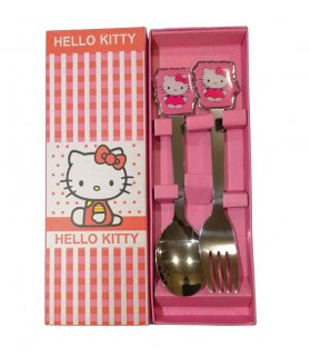 ست قاشق و چنگال کودک مدل کیتی ست قاشق و چنگال کودک مدل کیتی