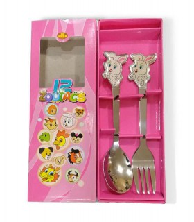 ست قاشق و چنگال کودک مدل خرگوش ست قاشق و چنگال کودک مدل خرگوش