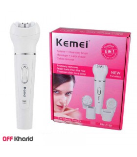 اپیلیدی 5 کاره کیمی مدل KEMEI KM-2199 اپیلیدی 5 کاره کیمی مدل KEMEI KM-2199
