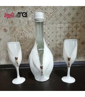 ست جام عسل و تنگ مدل زیپ کد 2002