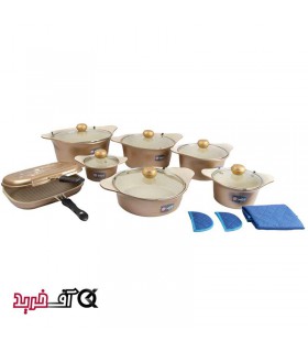 سرویس قابلمه 17 پارچه ام جی اس KC1713 سرویس قابلمه 17 پارچه ام جی اس KC1713