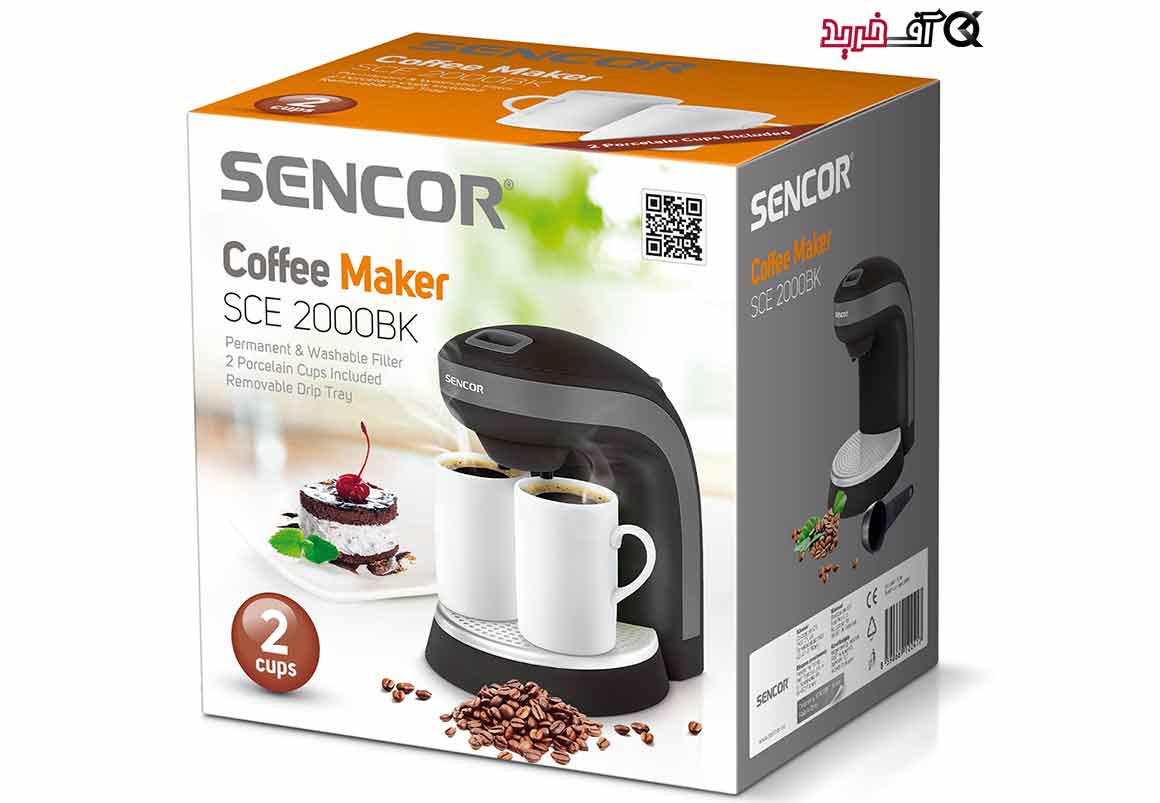 قیمت قهوه ساز حرفه ای سنکور مدل SENCOR Coffee Maker SCE 2000BK