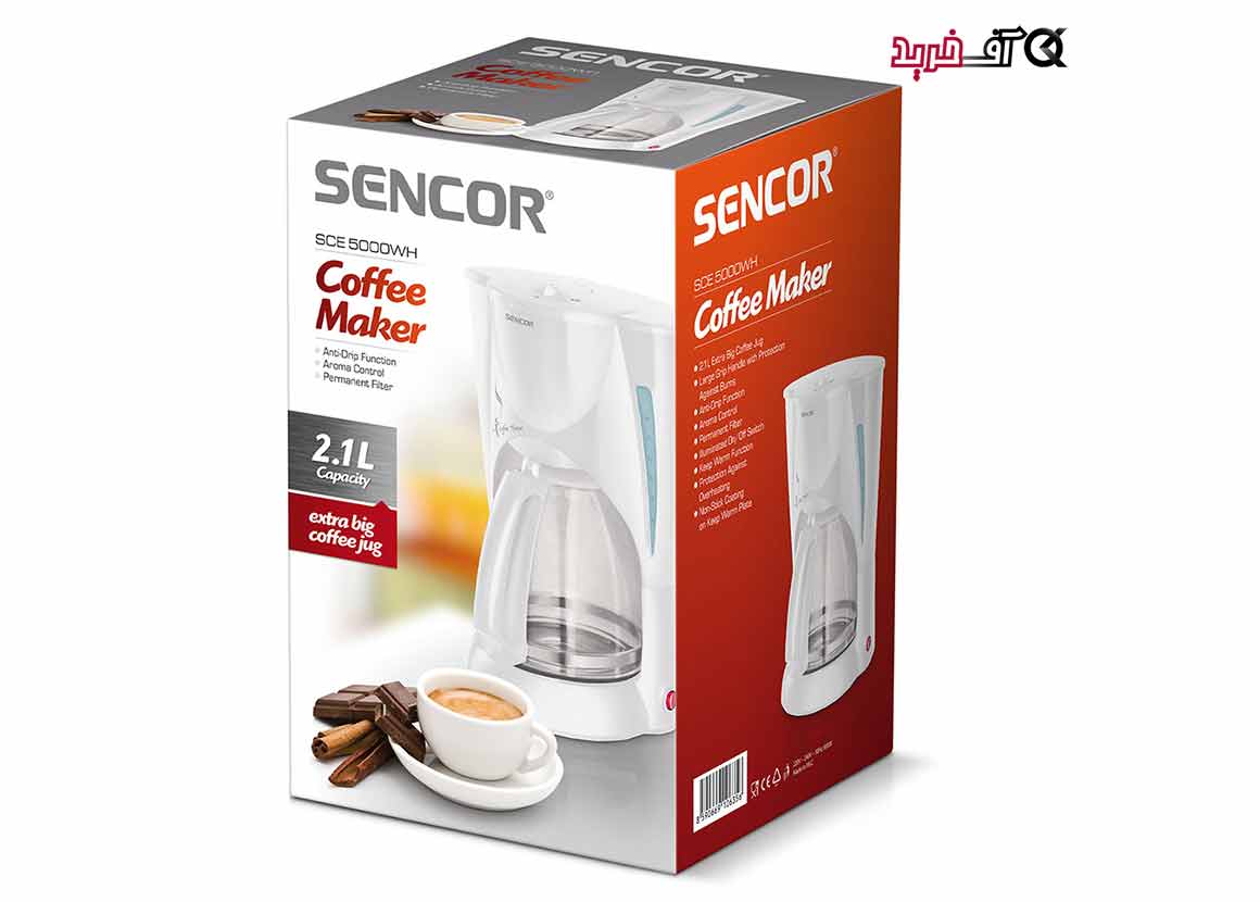 قیمت قهوه ساز 900 وات سنکور مدل SENCOR Coffee Maker SCE 5000WH