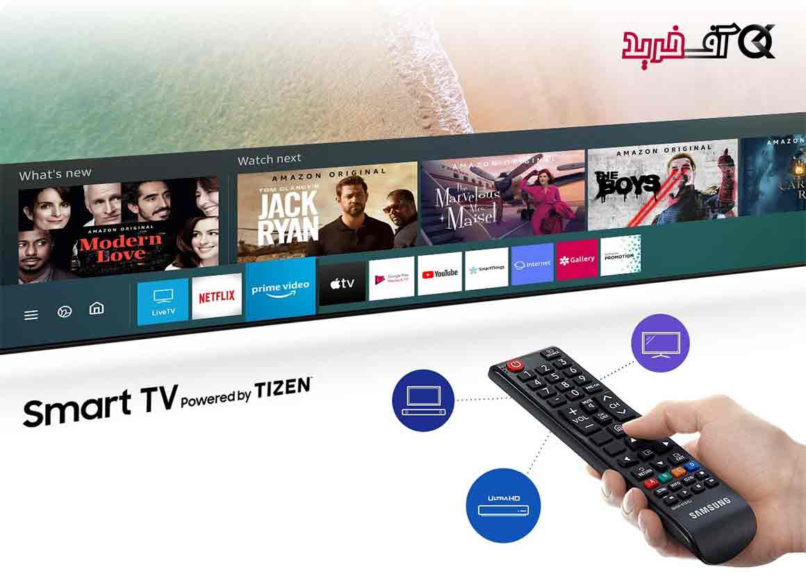 قیمت و مشخصات جدیدترین تلویزیون سامسونگ مدل SAMSUNG Crystal 4K TV 50TU7000